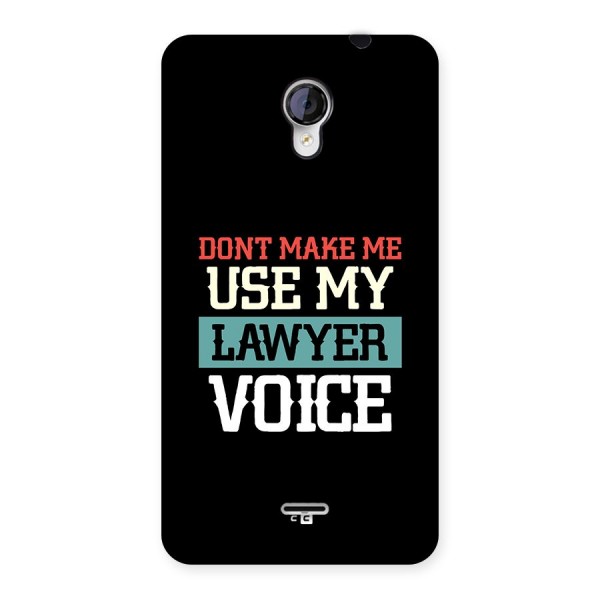 Lawyer Voice Back Case for Unite 2 A106