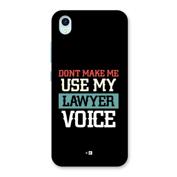 Lawyer Voice Back Case for Vivo Y1s