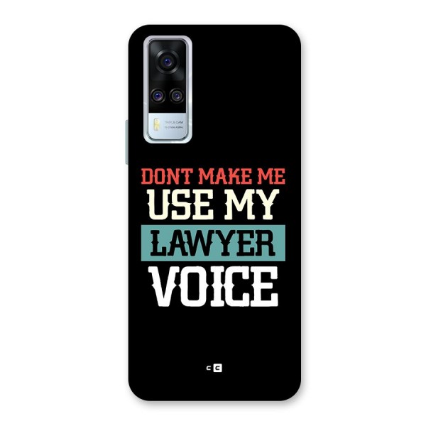 Lawyer Voice Back Case for Vivo Y51