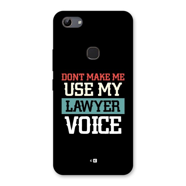 Lawyer Voice Back Case for Vivo Y81