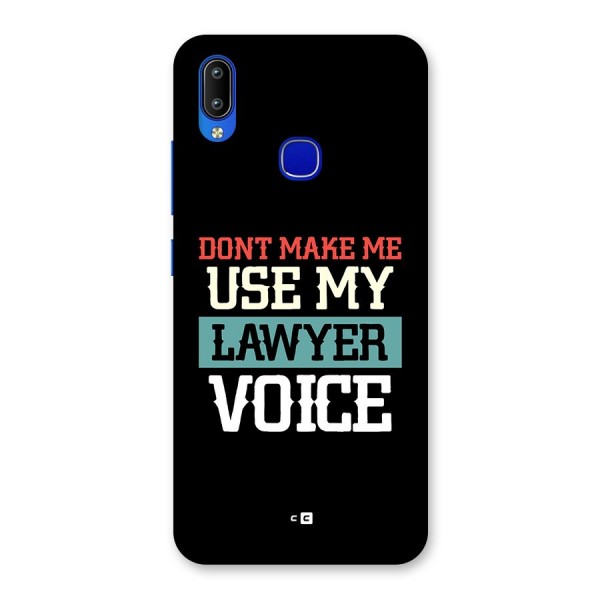 Lawyer Voice Back Case for Vivo Y91