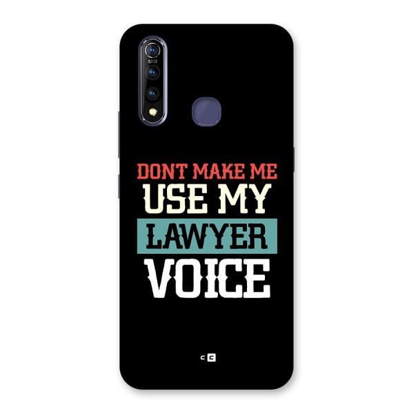 Lawyer Voice Back Case for Vivo Z1 Pro