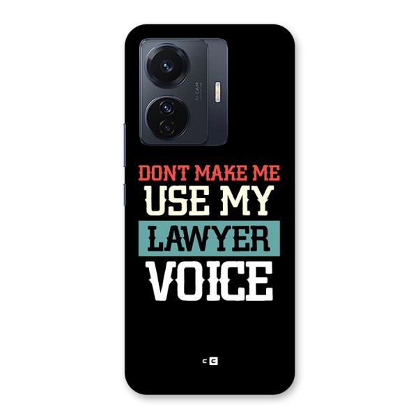 Lawyer Voice Back Case for Vivo iQOO Z6 Pro