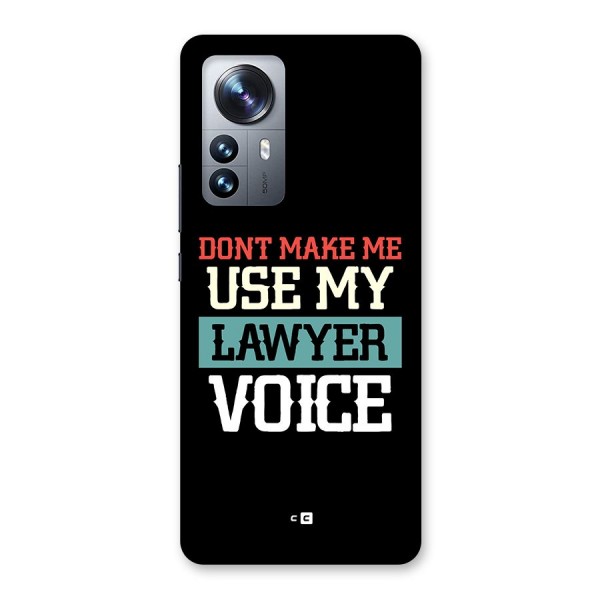 Lawyer Voice Back Case for Xiaomi 12 Pro