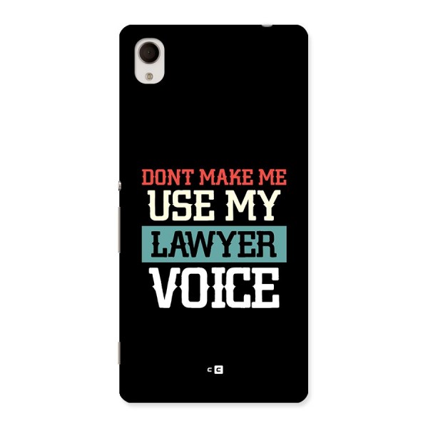 Lawyer Voice Back Case for Xperia M4