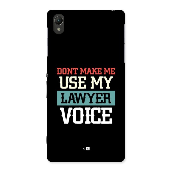 Lawyer Voice Back Case for Xperia Z2