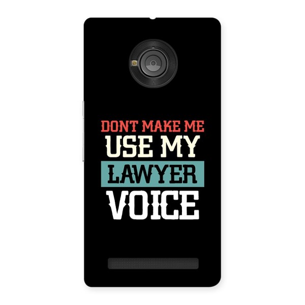 Lawyer Voice Back Case for Yuphoria