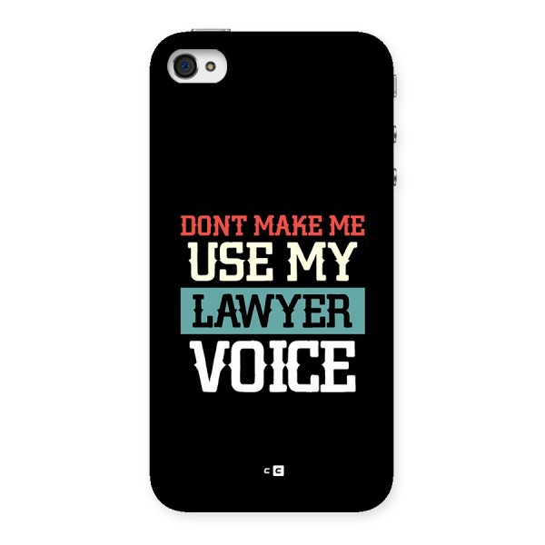 Lawyer Voice Back Case for iPhone 4 4s