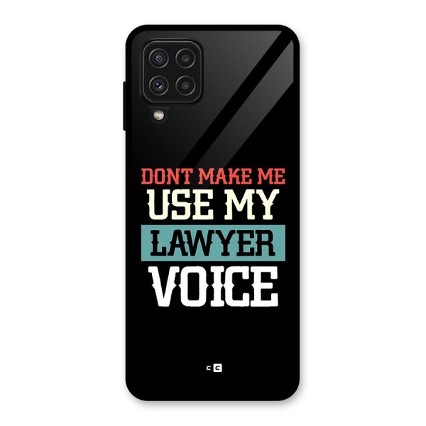 Lawyer Voice Glass Back Case for Galaxy A22 4G