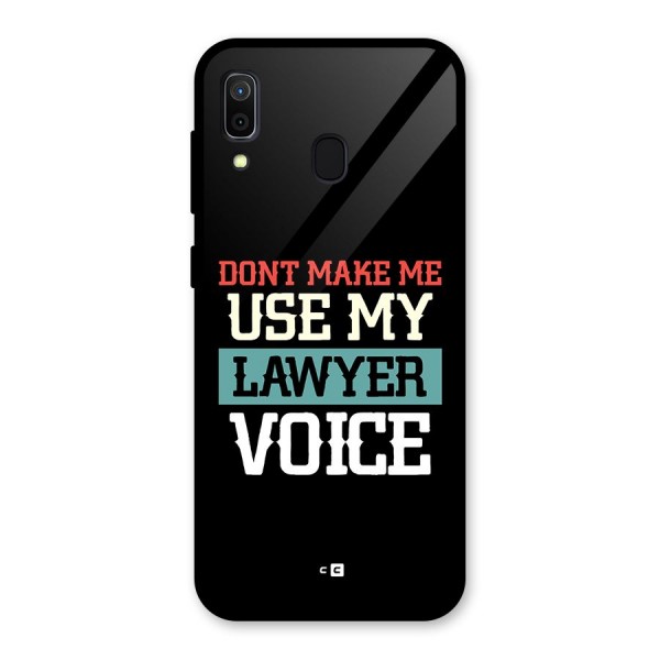 Lawyer Voice Glass Back Case for Galaxy A30