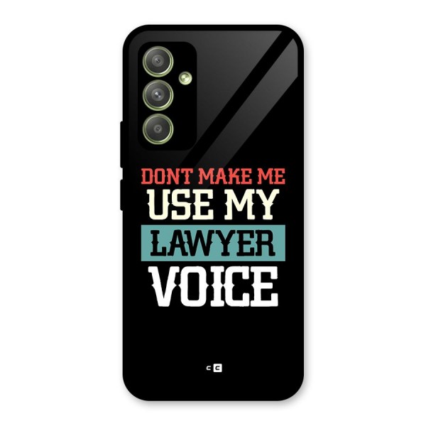 Lawyer Voice Glass Back Case for Galaxy A54