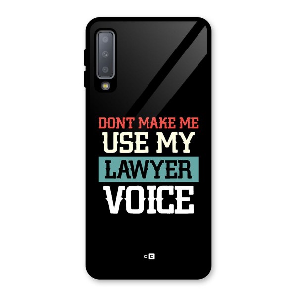 Lawyer Voice Glass Back Case for Galaxy A7 (2018)