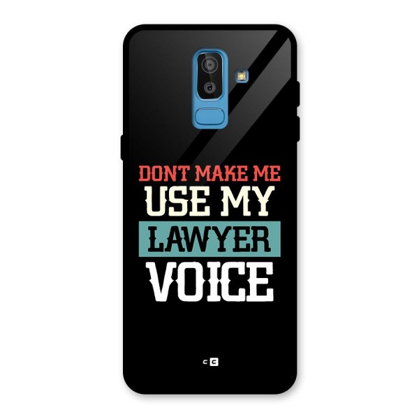 Lawyer Voice Glass Back Case for Galaxy J8