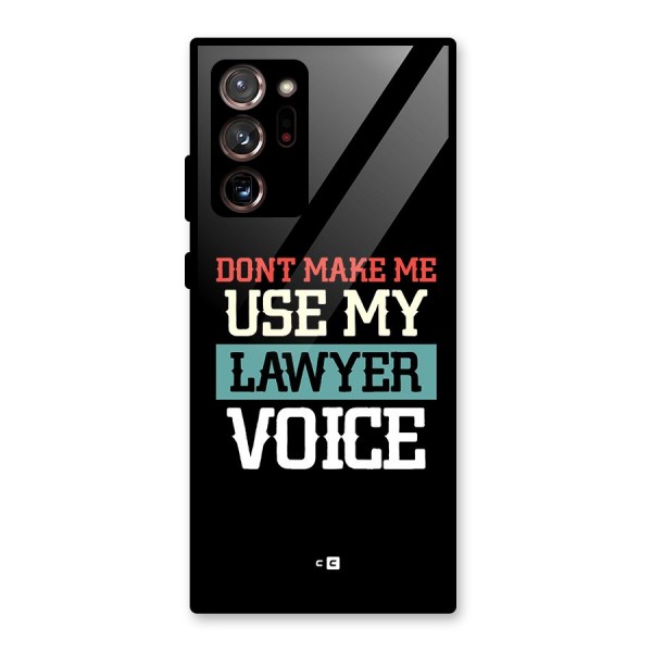 Lawyer Voice Glass Back Case for Galaxy Note 20 Ultra