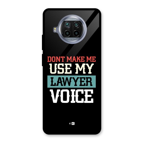 Lawyer Voice Glass Back Case for Mi 10i