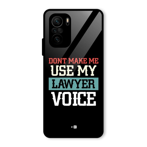 Lawyer Voice Glass Back Case for Mi 11x