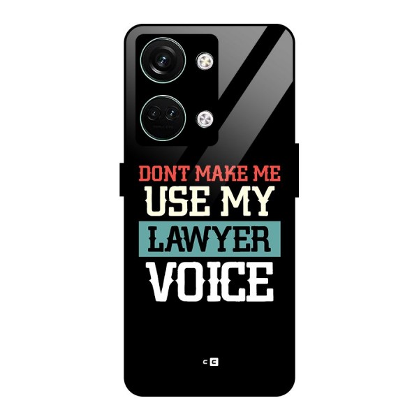 Lawyer Voice Glass Back Case for Oneplus Nord 3