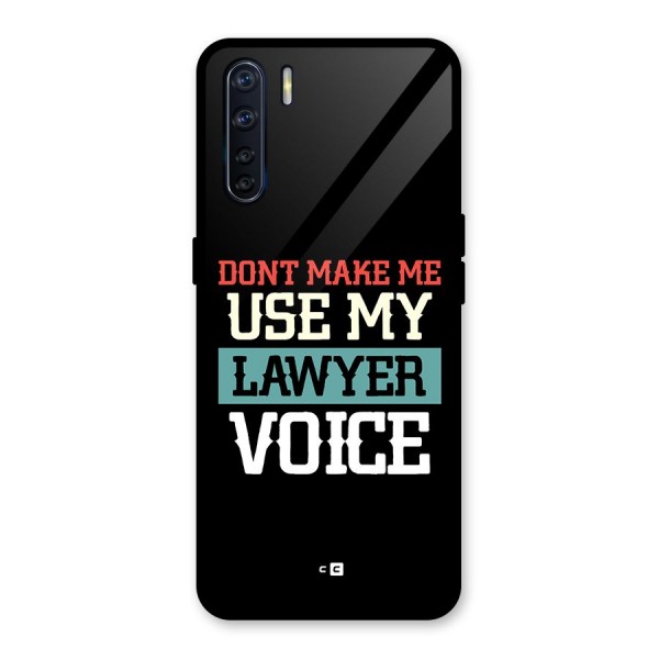 Lawyer Voice Glass Back Case for Oppo F15