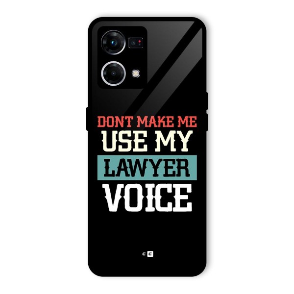 Lawyer Voice Glass Back Case for Oppo F21 Pro 5G