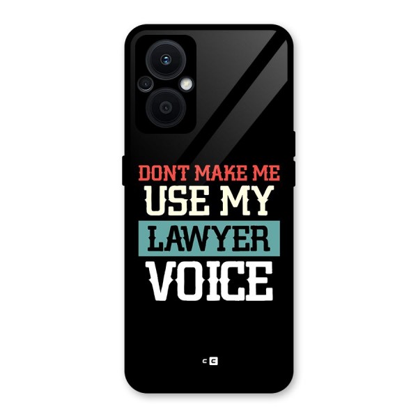 Lawyer Voice Glass Back Case for Oppo F21s Pro 5G