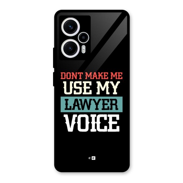 Lawyer Voice Glass Back Case for Poco F5