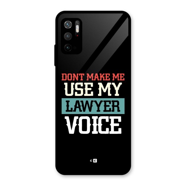 Lawyer Voice Glass Back Case for Poco M3 Pro 5G