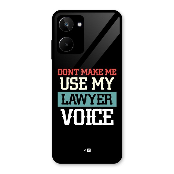 Lawyer Voice Glass Back Case for Realme 10