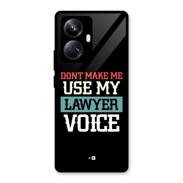 Lawyer Voice Glass Back Case for Realme 10 Pro Plus