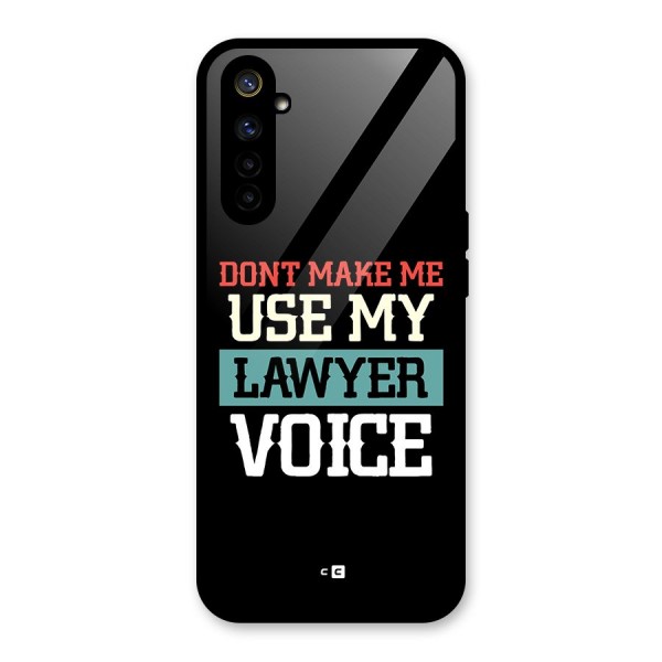 Lawyer Voice Glass Back Case for Realme 6i