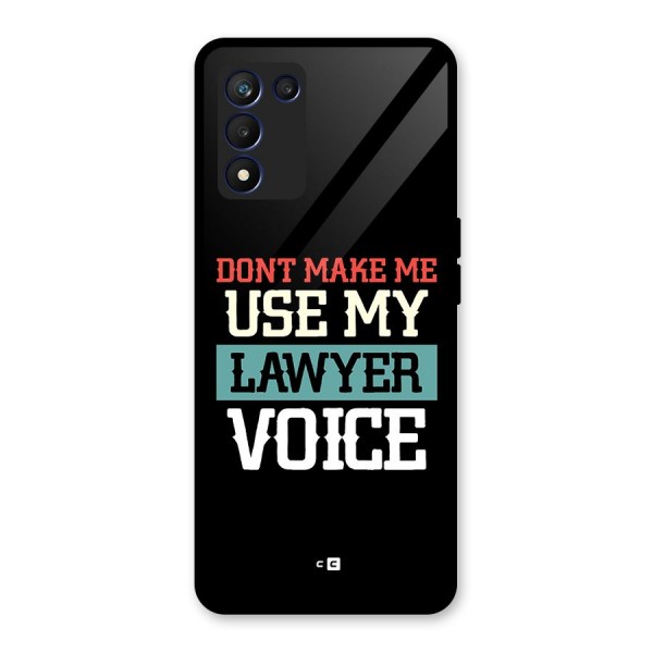 Lawyer Voice Glass Back Case for Realme 9 5G Speed