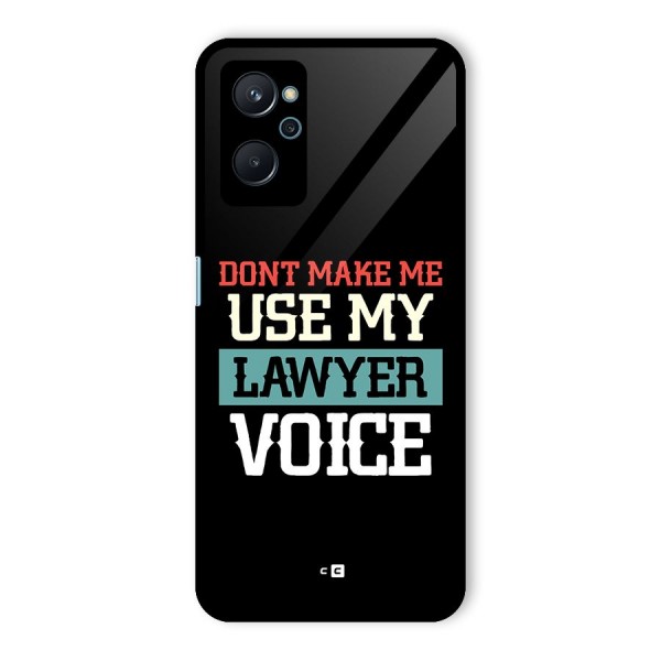 Lawyer Voice Glass Back Case for Realme 9i