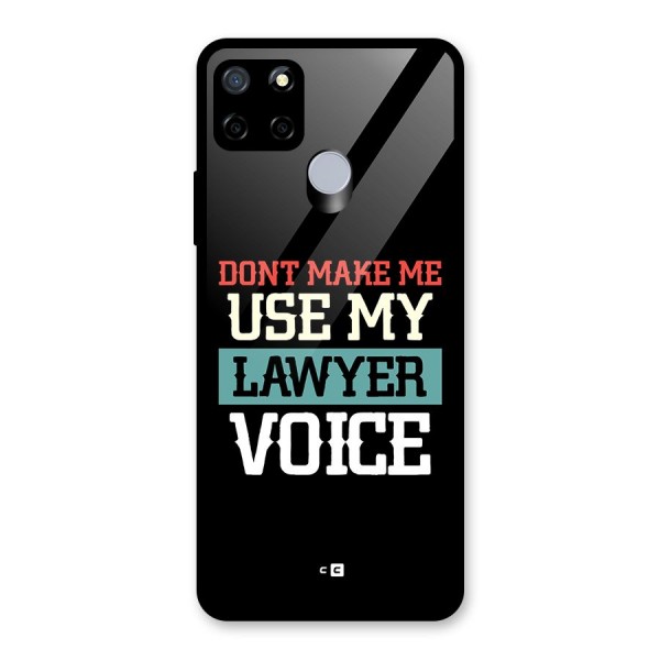 Lawyer Voice Glass Back Case for Realme C15