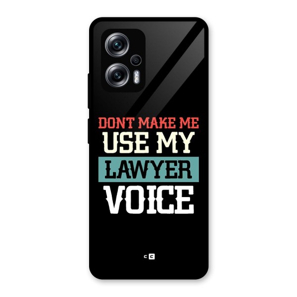 Lawyer Voice Glass Back Case for Redmi K50i