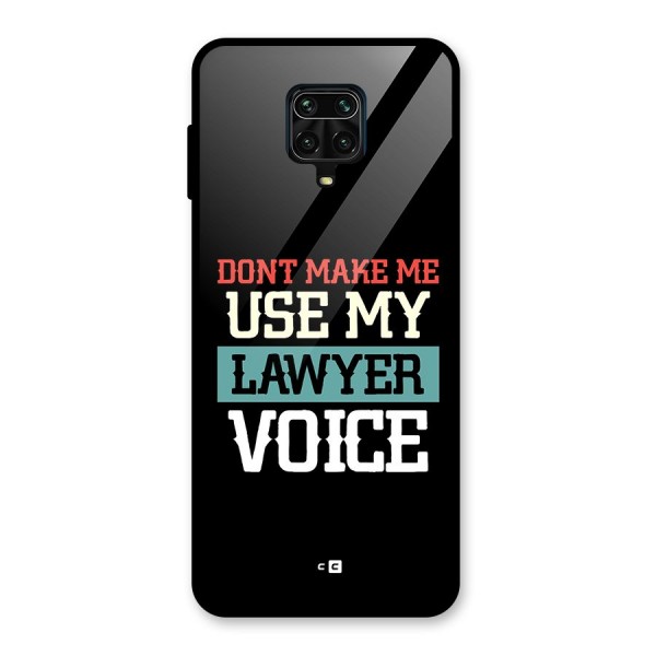 Lawyer Voice Glass Back Case for Redmi Note 10 Lite