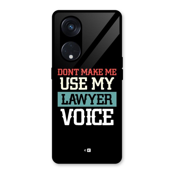 Lawyer Voice Glass Back Case for Reno8 T 5G