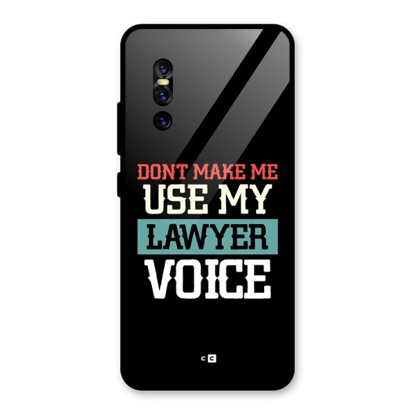 Lawyer Voice Glass Back Case for Vivo V15 Pro