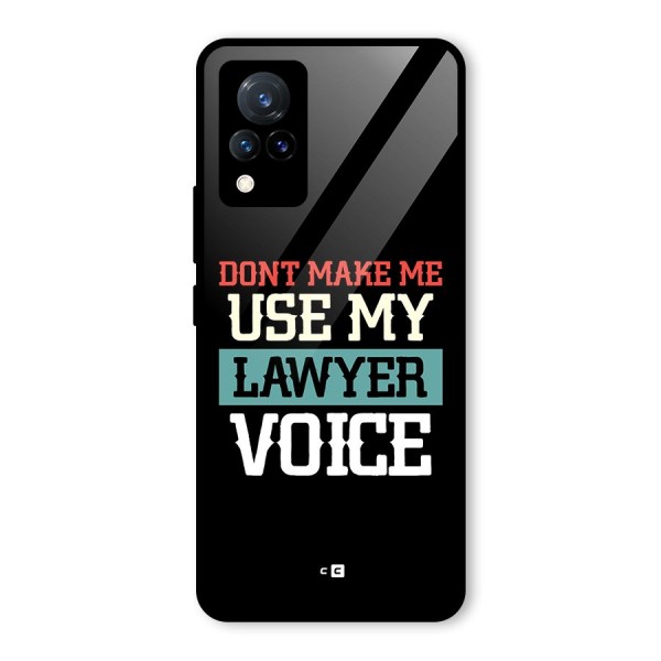 Lawyer Voice Glass Back Case for Vivo V21 5G