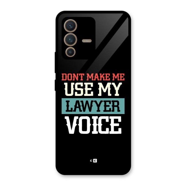 Lawyer Voice Glass Back Case for Vivo V23 5G