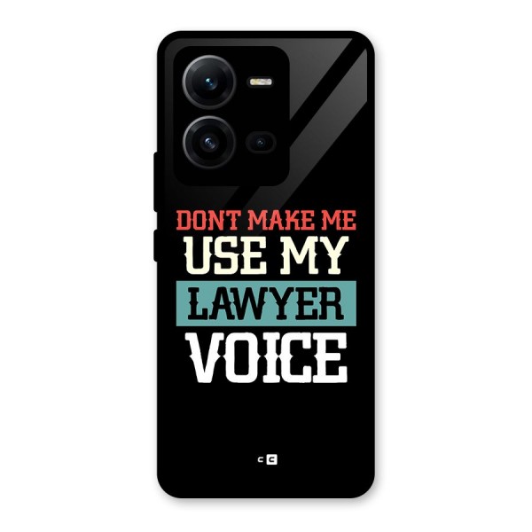 Lawyer Voice Glass Back Case for Vivo V25