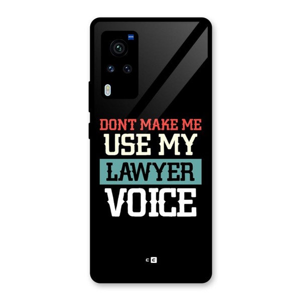 Lawyer Voice Glass Back Case for Vivo X60 Pro