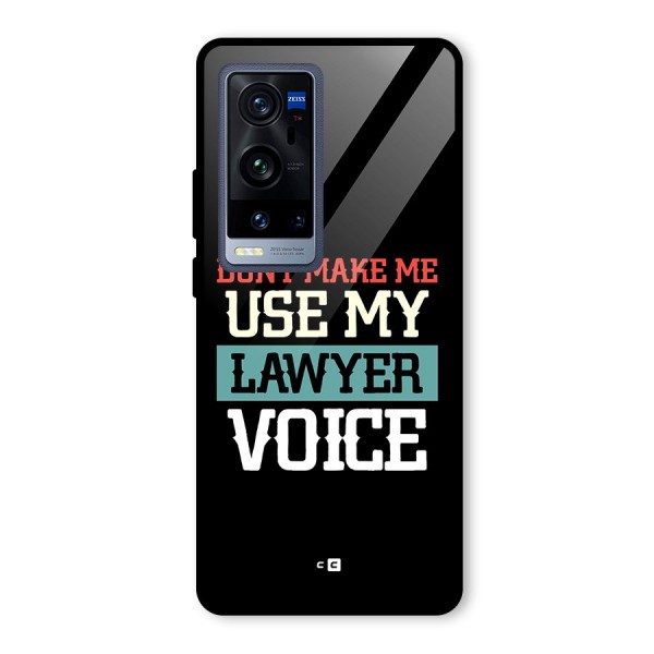 Lawyer Voice Glass Back Case for Vivo X60 Pro Plus