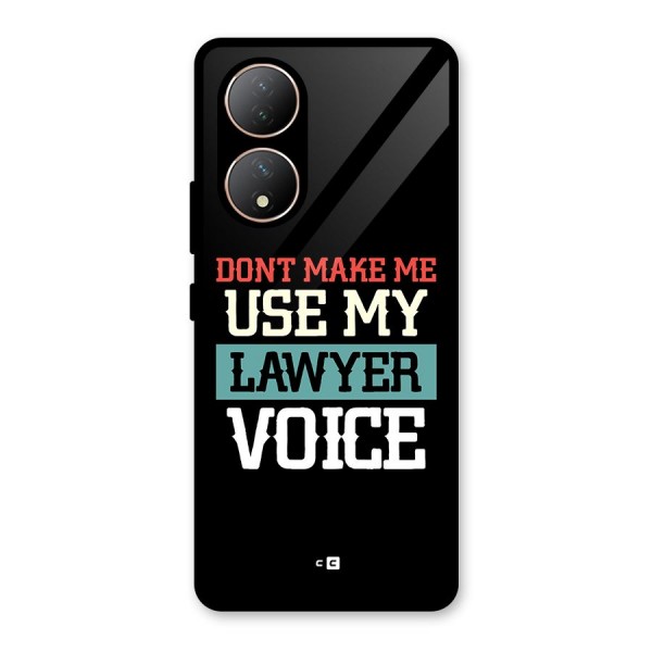 Lawyer Voice Glass Back Case for Vivo Y100A