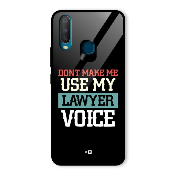 Lawyer Voice Glass Back Case for Vivo Y15