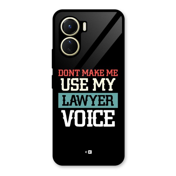 Lawyer Voice Glass Back Case for Vivo Y16