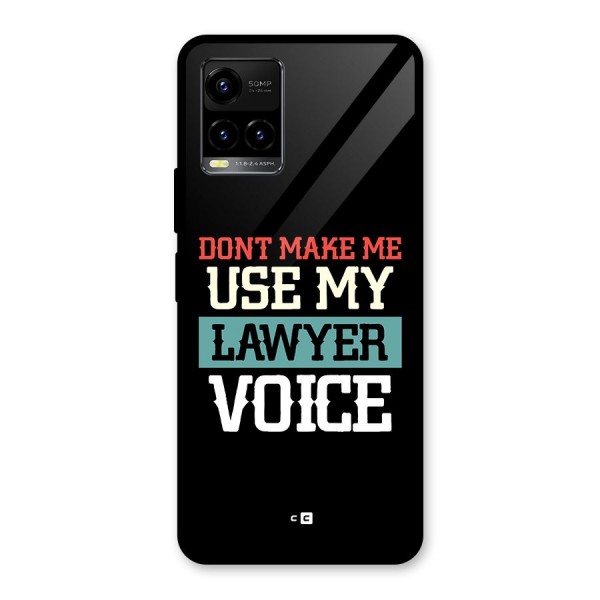 Lawyer Voice Glass Back Case for Vivo Y21A