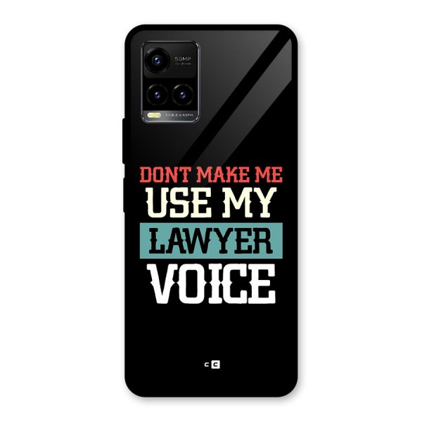 Lawyer Voice Glass Back Case for Vivo Y21T
