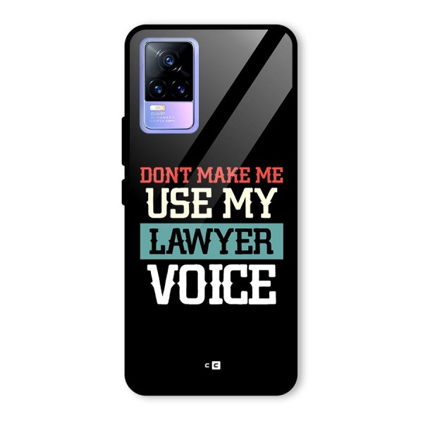 Lawyer Voice Glass Back Case for Vivo Y73