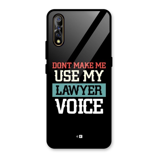 Lawyer Voice Glass Back Case for Vivo Z1x