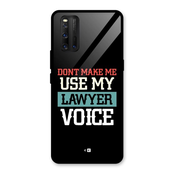 Lawyer Voice Glass Back Case for Vivo iQOO 3
