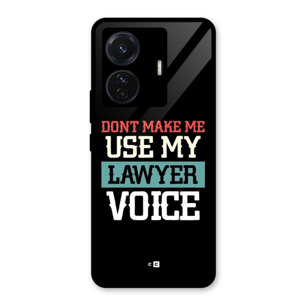 Lawyer Voice Glass Back Case for Vivo iQOO Z6 Pro